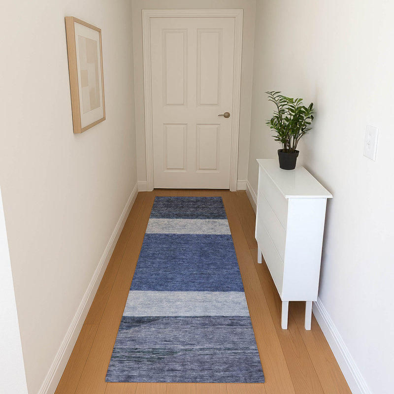 Premium Machine Washable Brennon AMF1624 Stripes Rug, Runner 2'3" x 7'6"