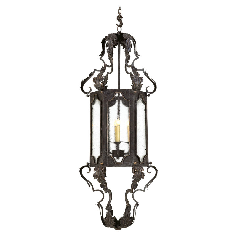 Patrick 4 - Light Chandelier, 50" H x 18" W x 18" D, Pewter Gold