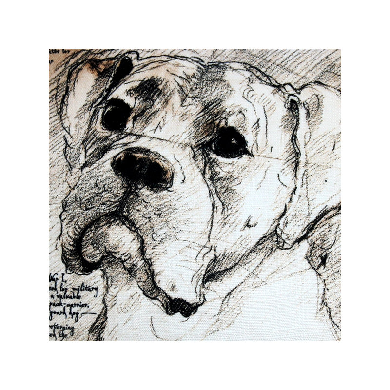 Coussin intérieur/extérieur boxer dog Cecilwood