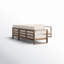 Canapé modulaire en bois d'eucalyptus 90 po Cove