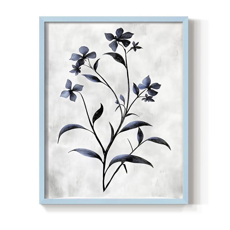 NAUTICAL Series XXXI, reproduction encadrée - bois massif, H 30 po x l 24 po, Bleu
