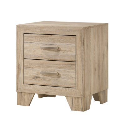 Table de chevet avec tiroir de rangement en bois naturel | Idée de cadeau