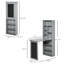 Bureau pliable avec tableau noir et tablette réglable - poste de travail gris convertible