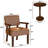 32.6'' Tall Modern Leather Tufted Upholstered Accent Armchair With Solid Wood Frame-325981115