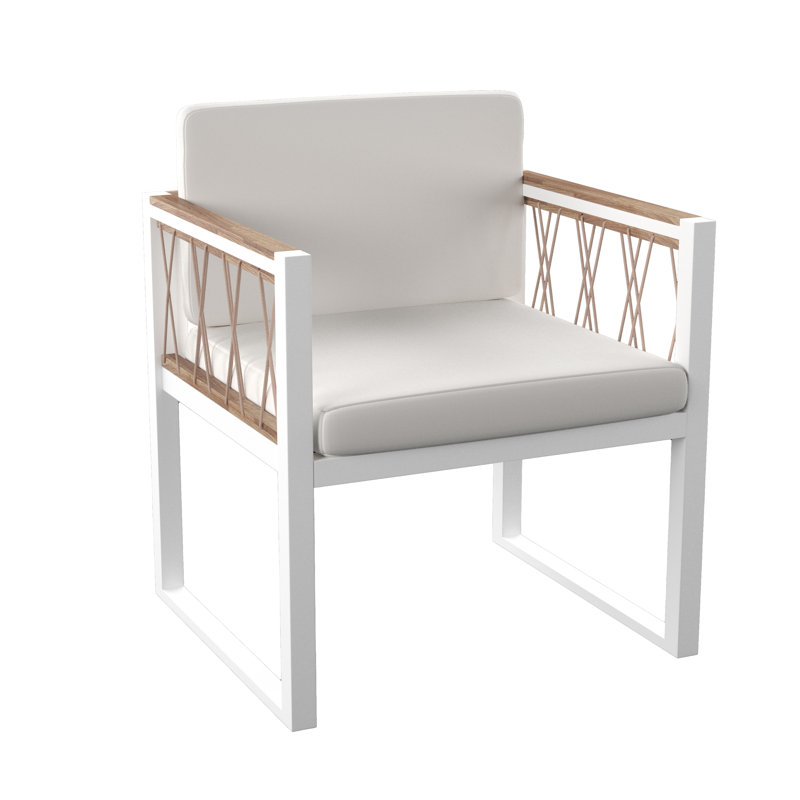 Chaise de patio avec coussins Cannes