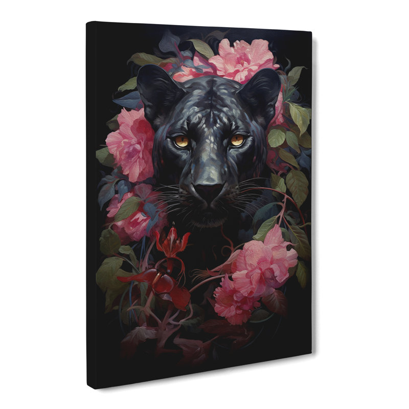 Panther Baroque - Print, 60cm H x 40cm W x 3cm D