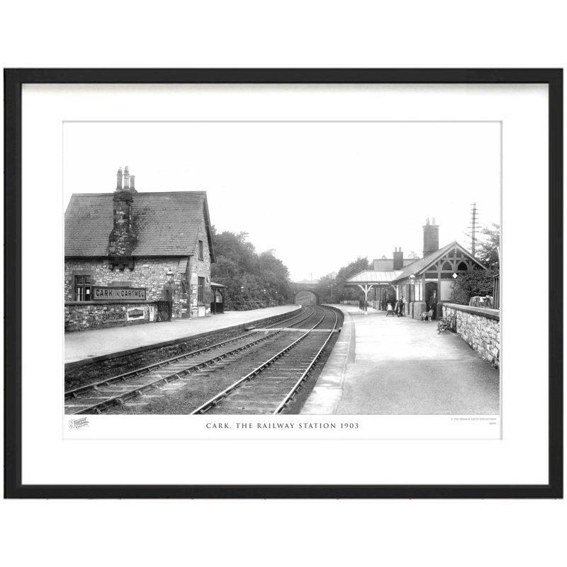 Cark, The Railway Station 1903 by Francis Frith - Single Picture Frame Print, 28cm H x 36cm W x 2.3cm D