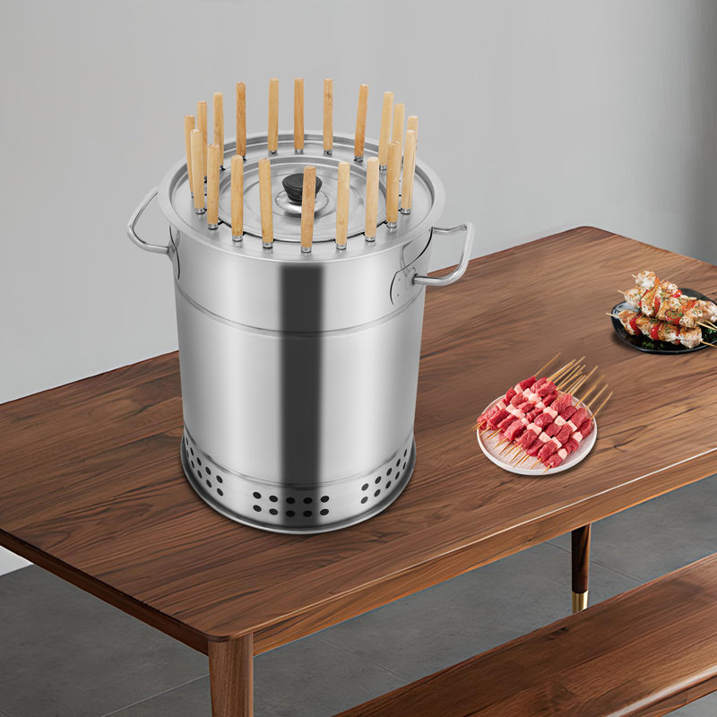 Barbecue au charbon portatif compact