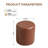 11.8In Small Round Faux Leather Upholstered Ottoman-120539211