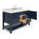 Abby 55'' Single Bathroom Vanity with Carrara Marble Top