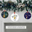 Ornement de saxophone en métal sur mesure, notes de musique, décoration de Noël-97247444