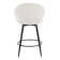 Matisse Highback 26" Fixed-Height Counter Stool With Tapered Metal Legs & Round Footrest - Set Of 2