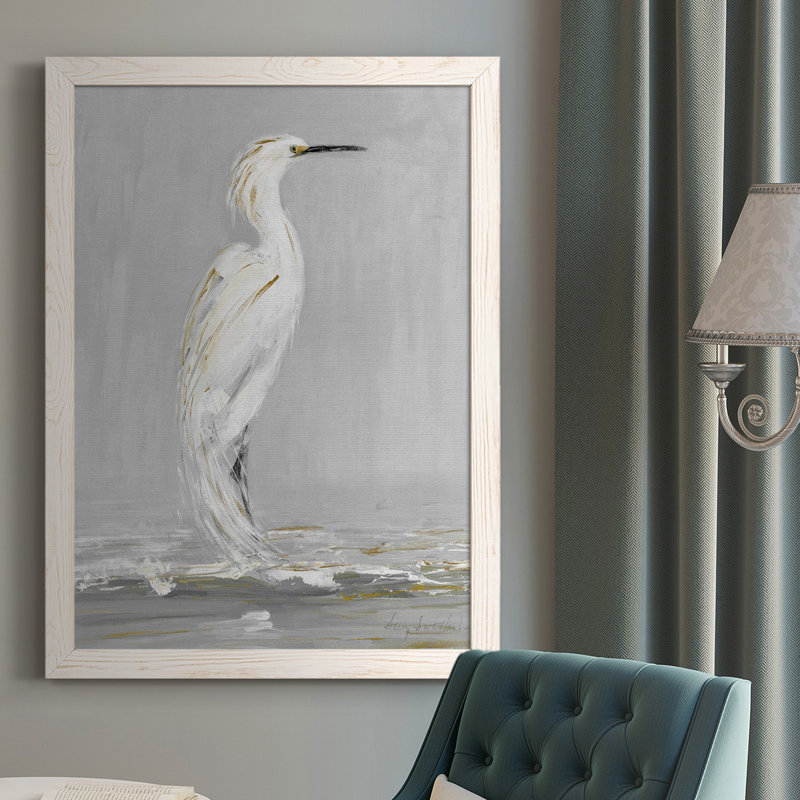 Weigelstown Coast Watch I, reproduction d'art sur toile, Cadre blanc, H 37,5 po x l 27,5 po x P 1 po