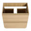 Meuble-lavabo 30 po - Meuble-lavabo moderne à double tiroir pour armoire autoportante en bois d'ingénierie teinté chêne, avec tiroir, look, bois, robinet pré-percé