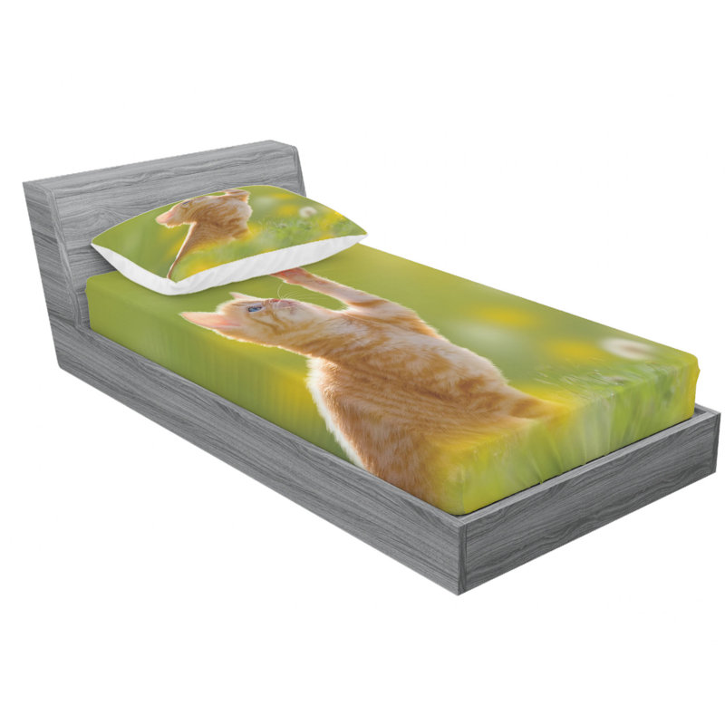 Microfiber Sheet Set, Twin Sheet Set with Fitted Sheet