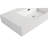 36" Bathroom Sink In Resin, Gloss White Finish, 35.05in Deep, 18.44in Wide, 4.68in High, 45.51lb, Waterproof & Resin For Use, White, Deep X Wide Long-lasting And