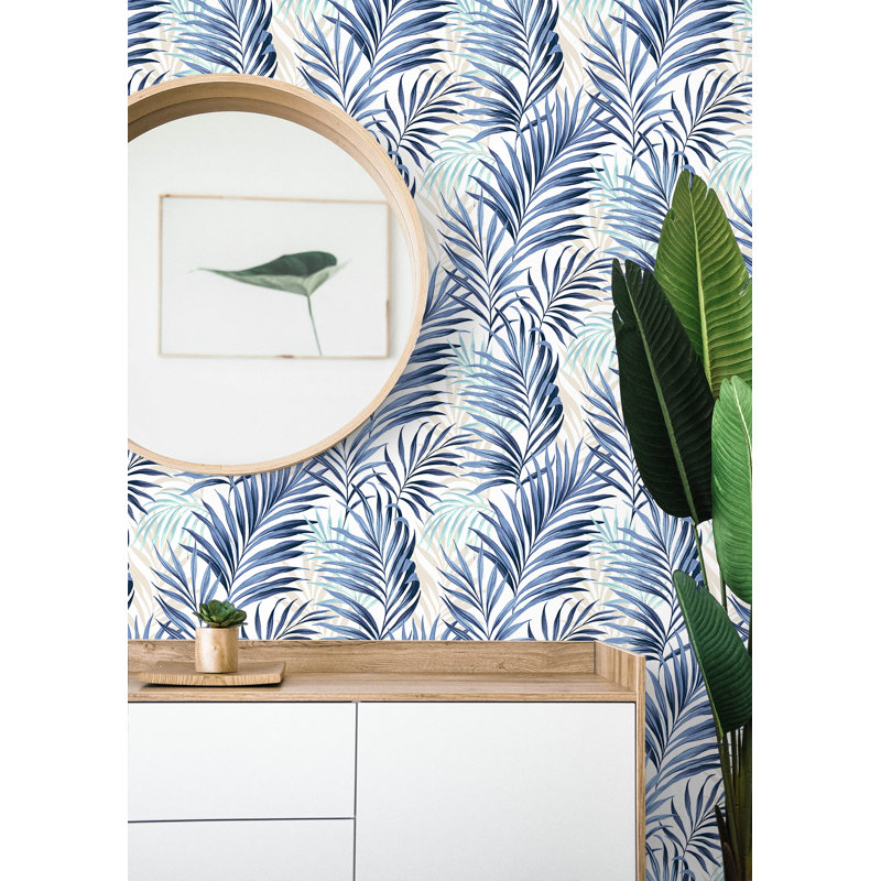 Tommy Bahama Tranquillo Peel And Stick Wallpaper Roll, Azure