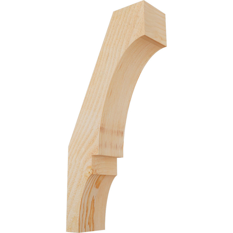 Genouillère Balboa, Sapin de Douglas, Brute, H 22 po x l 4 po x P 10 po