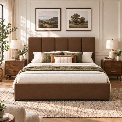 Coletti Upholstered Platform Storage Bed with 4 Drawers