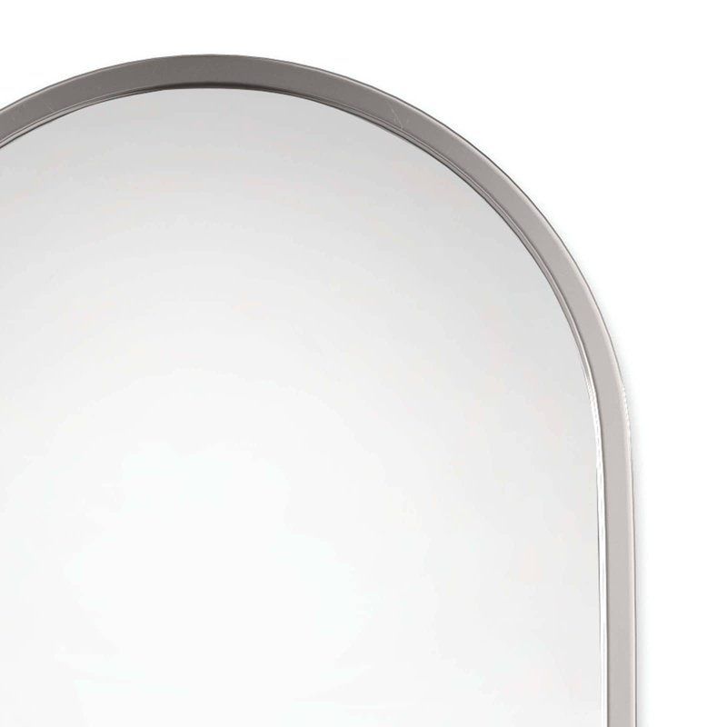 Canal Stainless Steel Wall Mirror, Faux Antique Brass