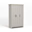 Limestone 3 Door Manufactured Wood Wardrobe-325809342