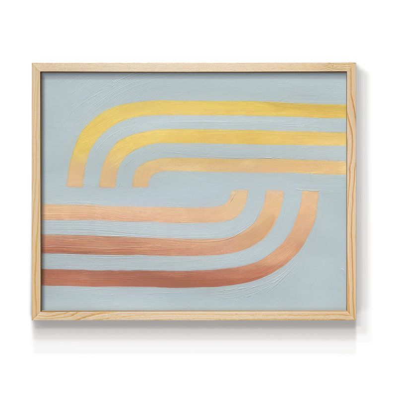 Woven Sea & Sun II - Imprimé encadré - Restickable, Naturel, H 16 po x l 20 po