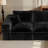 108In Modern Living Room Black Corduroy Cloud Sofa, L-Shape Chaise Modular Sofa With Flexible Configuration, Frameless And Boneless Design, Compressed Packaging, Ideal For Apartments And Office Furniture, No Assembly Required-1023413078