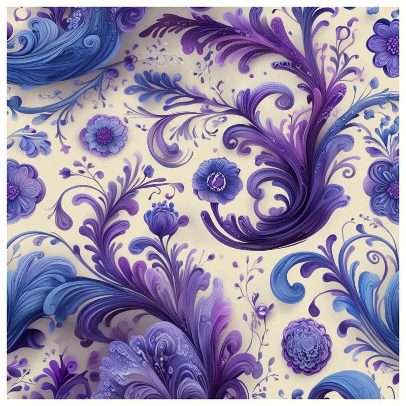 Housses de couette fleurs mauves, Lit simple