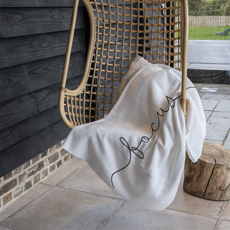 Domitille Plain Weave / Muslin Throw Blanket