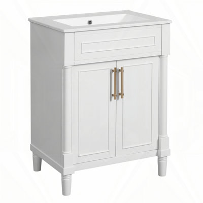 Meuble-lavabo 24 po avec lavabo en céramique