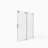 56-60"W X 72"H Frameless Sliding Shower Door,5/16" (8Mm) Thick Sgcc Tempered Clear Glass,Double Side Easy Clean Coat, Brushed Nickel Finished With Buffer-121957717