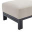 Repose-pieds Sherrod - Gris foncé et beige oléfine