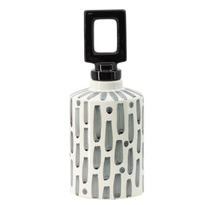Pot en céramique noir / gris