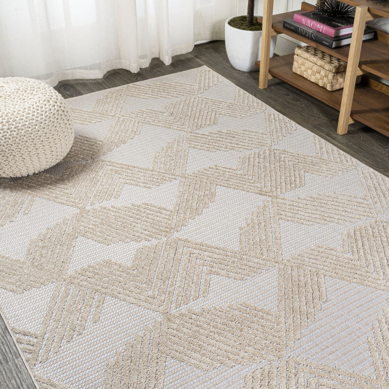 Dakota Fields Sumeyya Beige Indoor/Outdoor Rug & Reviews | Wayfair