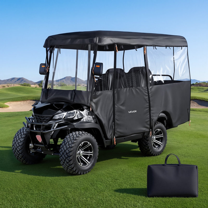 Mildew Resistant Golf Cart Cover By VEVOR, 147.3cm H x 223.5cm W x 129.5cm D