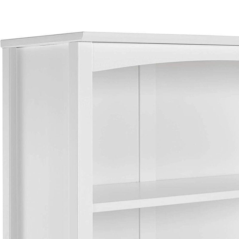 Colton Bookcase, White, (4 Shelves) 48" H x 30" W x 13"D