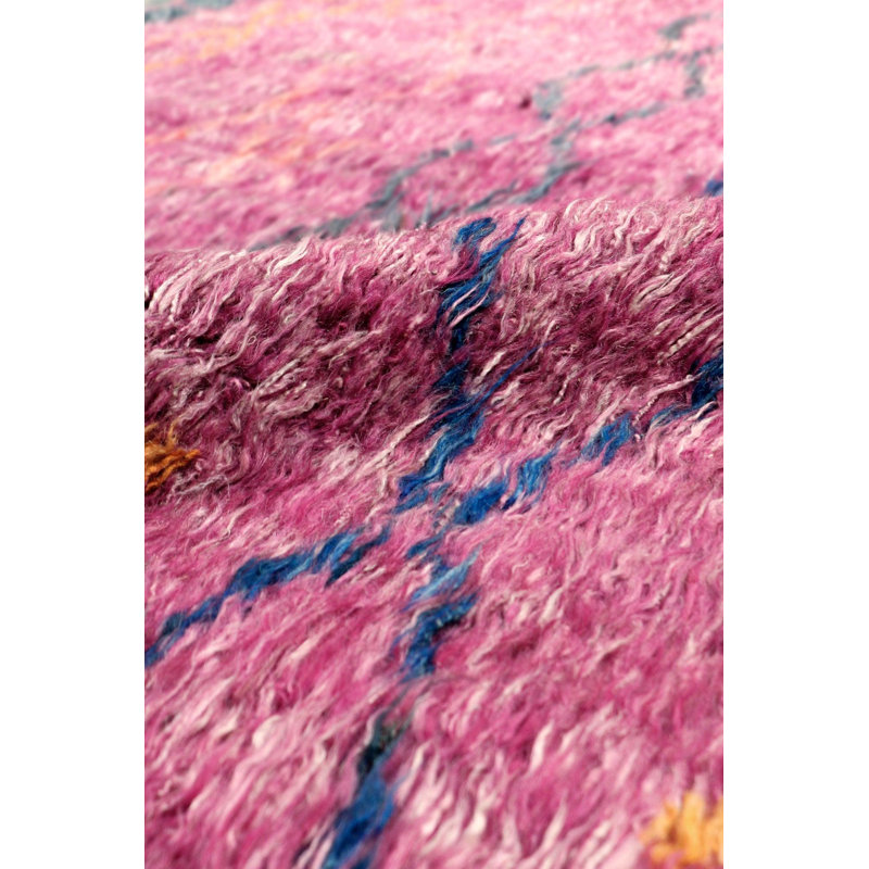 5'X8' Geometric Area Rug in Purple
