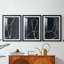 ABSTRACT Series DCX III - Impression encadrée sur mesure de qualité supérieure - 3 pièces-1173461642