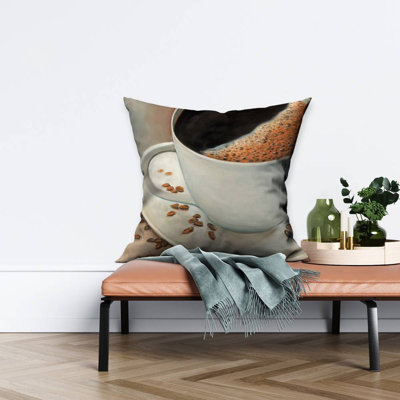 Black Coffee Gastronomy Hygge Poly Twill Throw | Home Decor