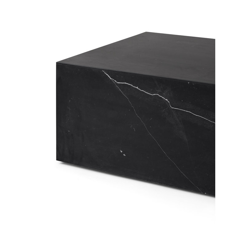 Plinth Coffee Table, Black Marquina
