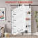 84"H Wood and Primed Bookshelf Style Barn Door with Mounting Hardware Kit