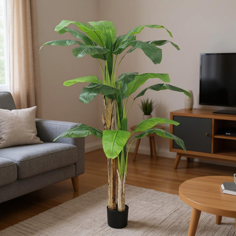 Grand arbre Dracaena artificiel - Plante artificielle réaliste en pot pour la décoration intérieure / extérieure de maison et de bureau