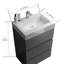 Ensemble de meuble-lavabo mural simple 24 po Ciria