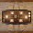 Dining Table for 6-8 w/ 2 Drawers, Wooden Kitchen Table w/ Double Pedestal & Large Tabletop, 8 Ft Large Rectangular Dinner Table w/ Sturdy Frame-1005600300