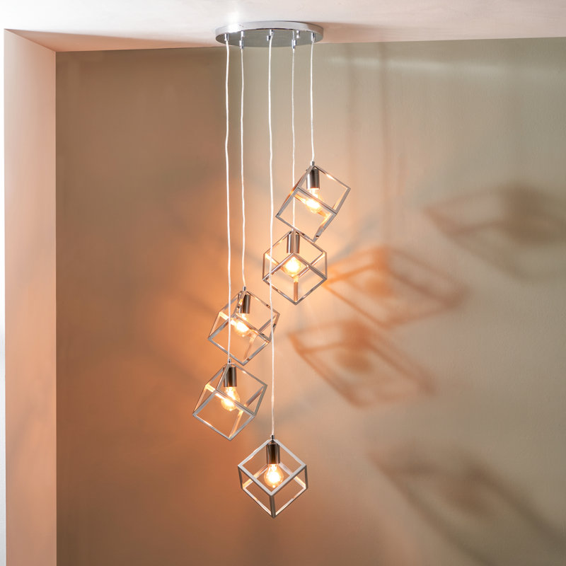 Dairine 5 - Light Steel Pendant