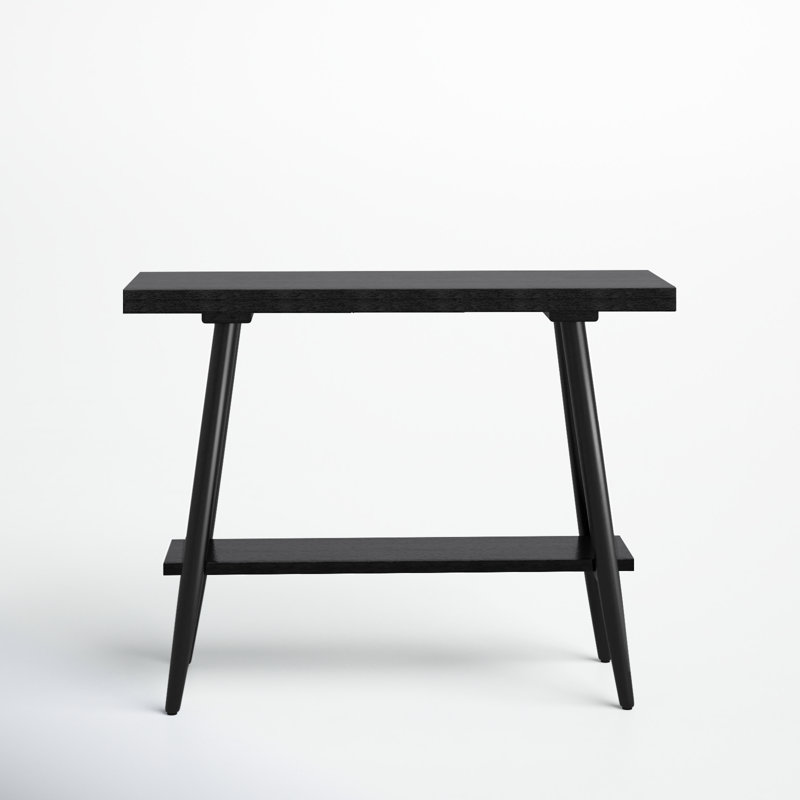 Darleston 39'' Solid Wood Console Table, Black