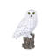  White Snowy Owl on branch | Handcrafted Decorative Bird Statue for Home & Garden | Premium Polyresin, Weather-Resistant Indoor/Outdoor Decor