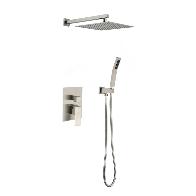 Pomme de douche à pluie 10 po, Nickel brossé