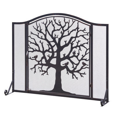 Isenhour 1 Panel Iron Fireplace Screen