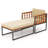 Michaelle Outdoor Lounge Chair with Ottoman